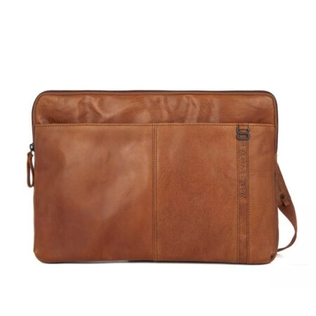 Laptop schoudertas Seattle Brandy | Spikes & Sparrow