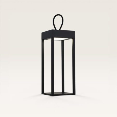 Larion - Tafellamp oplaadbaar Zwart 30 cm - Tafellamp horeca - Dimbaar - Modern design - USB-C - IP44 voor buiten - 3000K/4500K/6000K | LUSENZ