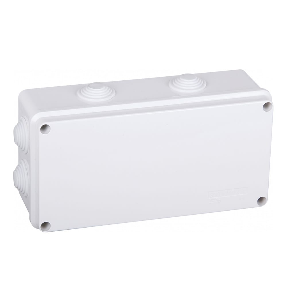 Lasdoos - IP65 Waterdicht - 8 Flexibele ingangen - 200x100x70 mm - Voor binnen en buitengebruik - Wit | HOFTRONIC