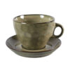 Latte macchiato kop & schotel Yarah L beige | Countryfield