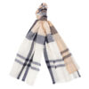 Lawers Tartan Scarf Hessian/Navy | Barbour