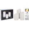 Led Kaars Set Van 3 Wit |