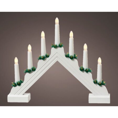 Led Raamdecoratie Hout Trap Steady Binnen Wit/ Warm Wit 4