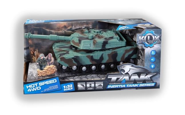 Legertank frictie 25cm in doos | Merkloos
