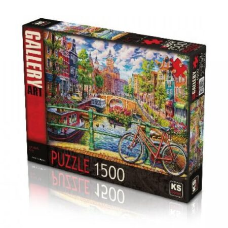 Legpuzzel Amsterdamse gracht 1500 stukjes | KS Games