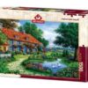 Legpuzzel Garden with Swans 1500 stukjes | Art Puzzle