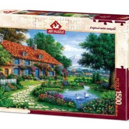 Legpuzzel Garden with Swans 1500 stukjes | Art Puzzle