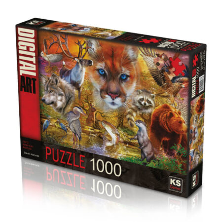 Legpuzzel North American animals 1000 stukjes | KS Games