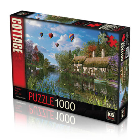 Legpuzzel Old river Cottage 1000 stukjes | KS Games