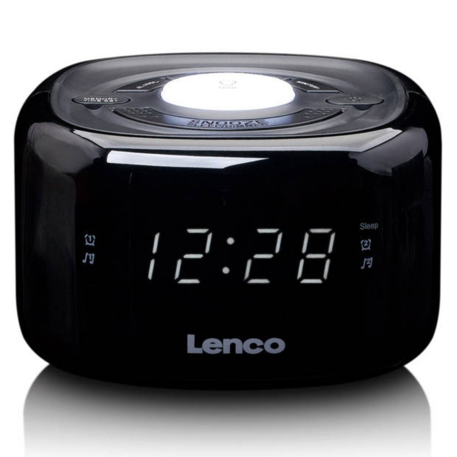 Lenco FM Wekkerradio Met Nachtlamp |