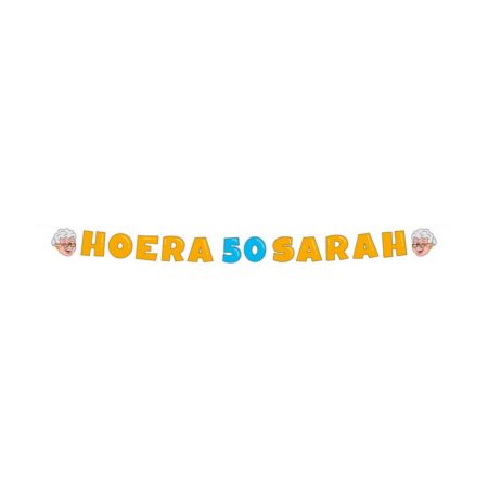 Letter banner - Sarah 50 | Paperdreams