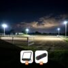 Lichtbundel 'ArenaPro' - Compleet pakket - Paardenbak - Training - 20x60m - 8 breedstralers en 8 kabelverbinders - IP65 & IP68 | HOFTRONIC