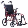 Lichtgewicht transport rolstoel 9.9 | Excel | Kleur: Rood | Handremmen | Verstelbare armsteunen | Lichtste rolstoel 9.9 kg | 1340MK116 | Excel