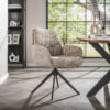 LifestyleFurn Draaibare Eetkamerstoel 'Kristee' Chenille