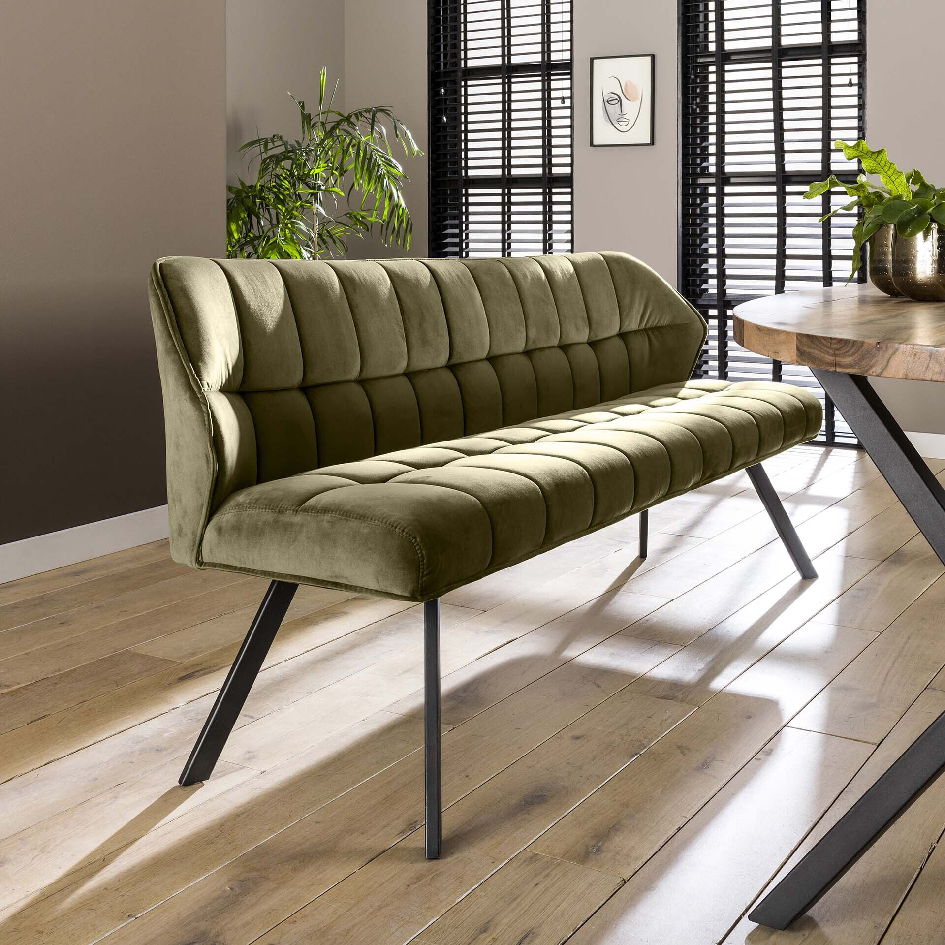 LifestyleFurn Eetkamerbank Thandie Velvet