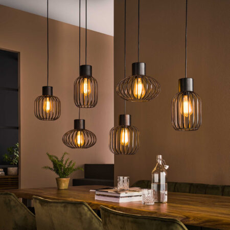 LifestyleFurn Hanglamp Alexandro 6-lamps
