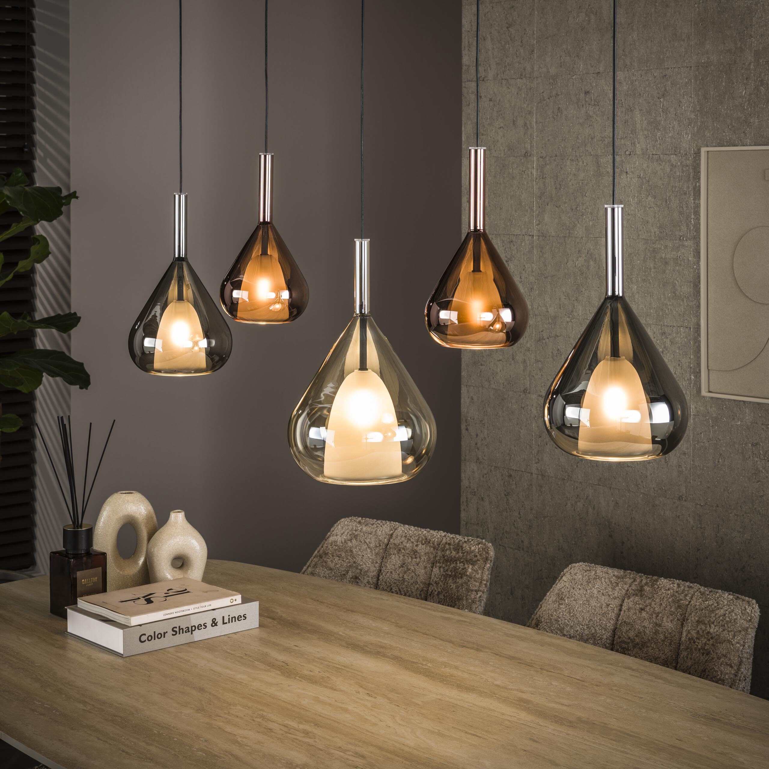 LifestyleFurn Hanglamp Artemio Glas