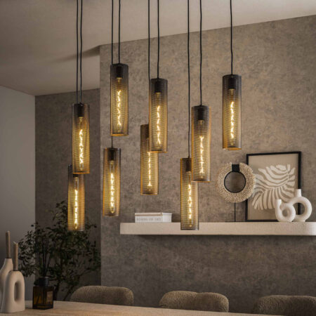 LifestyleFurn Hanglamp Manda Artic Black
