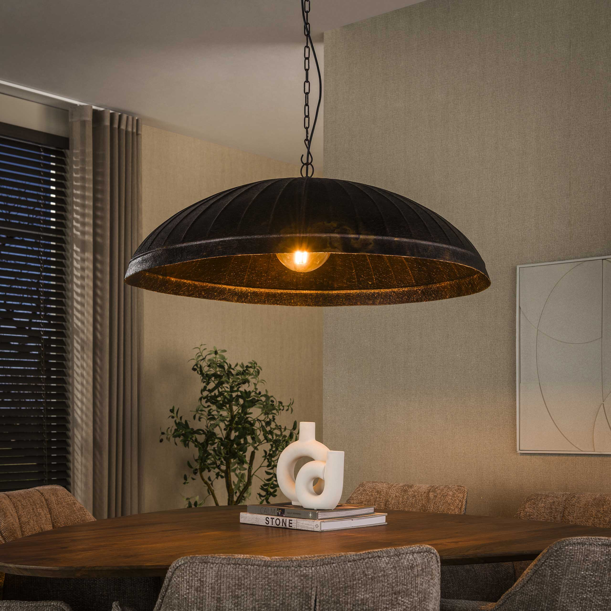 LifestyleFurn Hanglamp Salena Ø90cm - Smoked Brown | LifestyleFurn