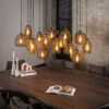 LifestyleFurn Hanglamp Tiera 15-lamps - Amber | LifestyleFurn
