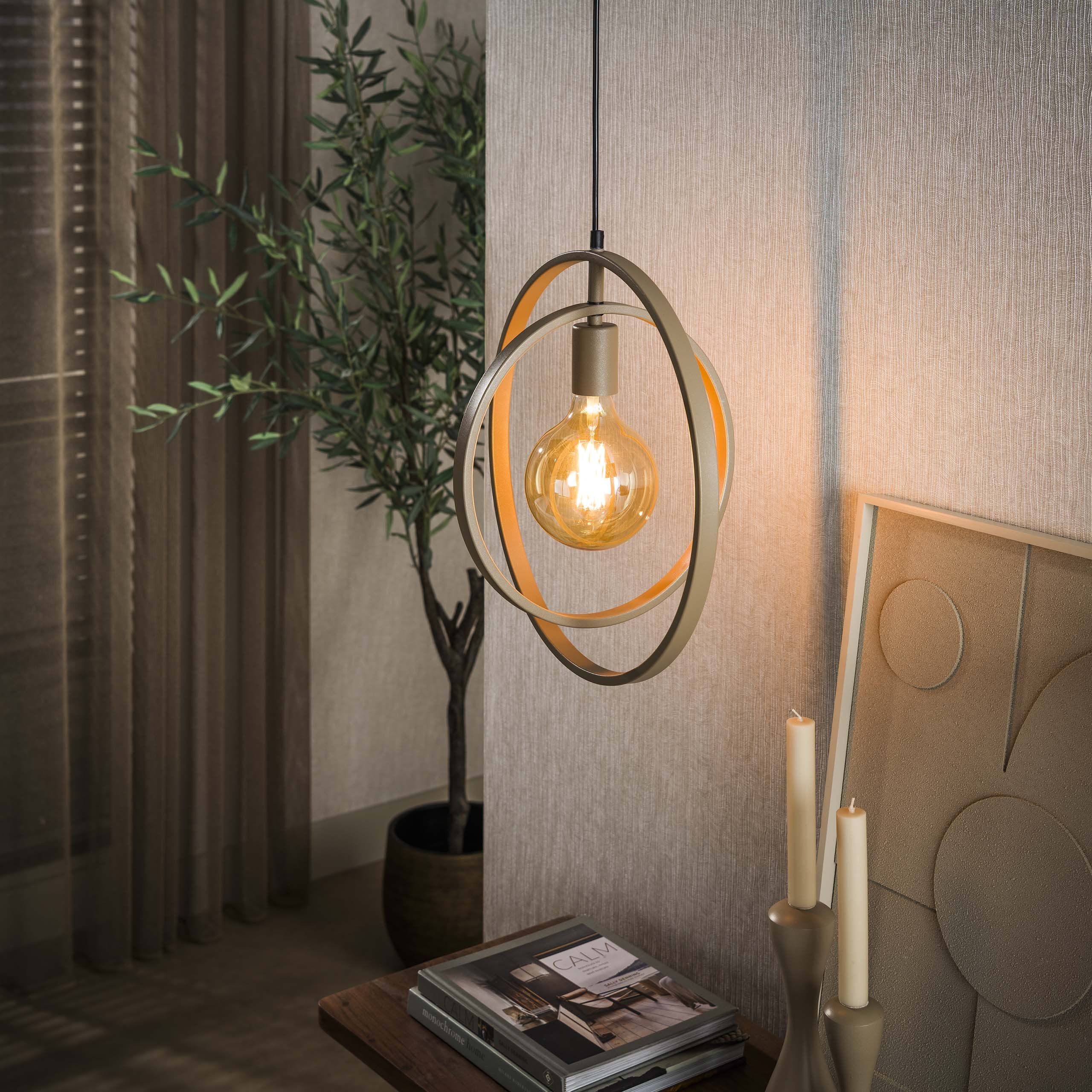 LifestyleFurn Hanglamp Tricia - Beige | LifestyleFurn