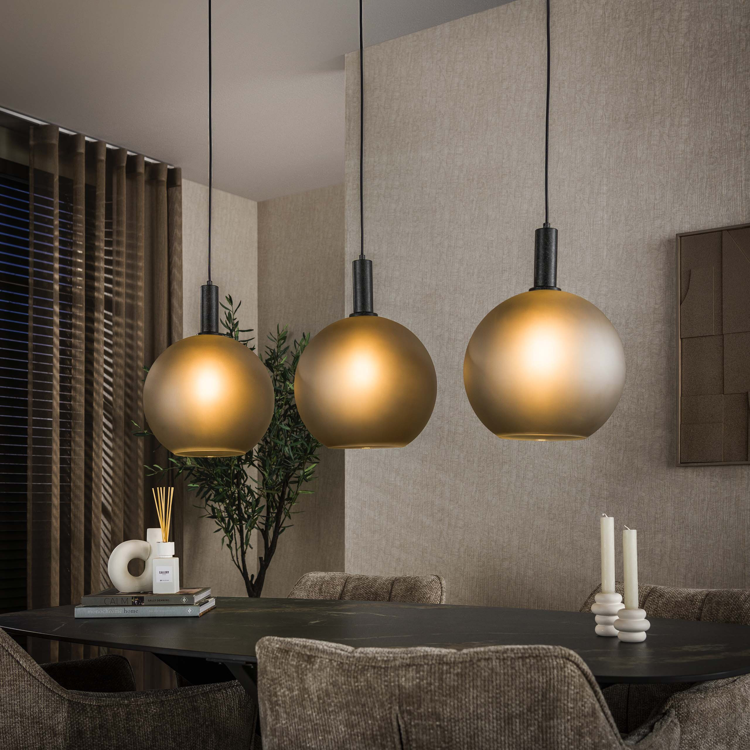 LifestyleFurn Hanglamp Vashon Gezandstraald glas