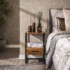 LifestyleFurn Nachtkastje Bethanne Acaciahout - Naturel | LifestyleFurn