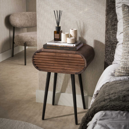 LifestyleFurn Nachtkastje Grady Acaciahout