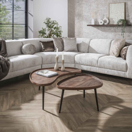 LifestyleFurn Organische Salontafel Alania Acaciahout