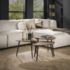 LifestyleFurn Organische Salontafel Corky Metallic