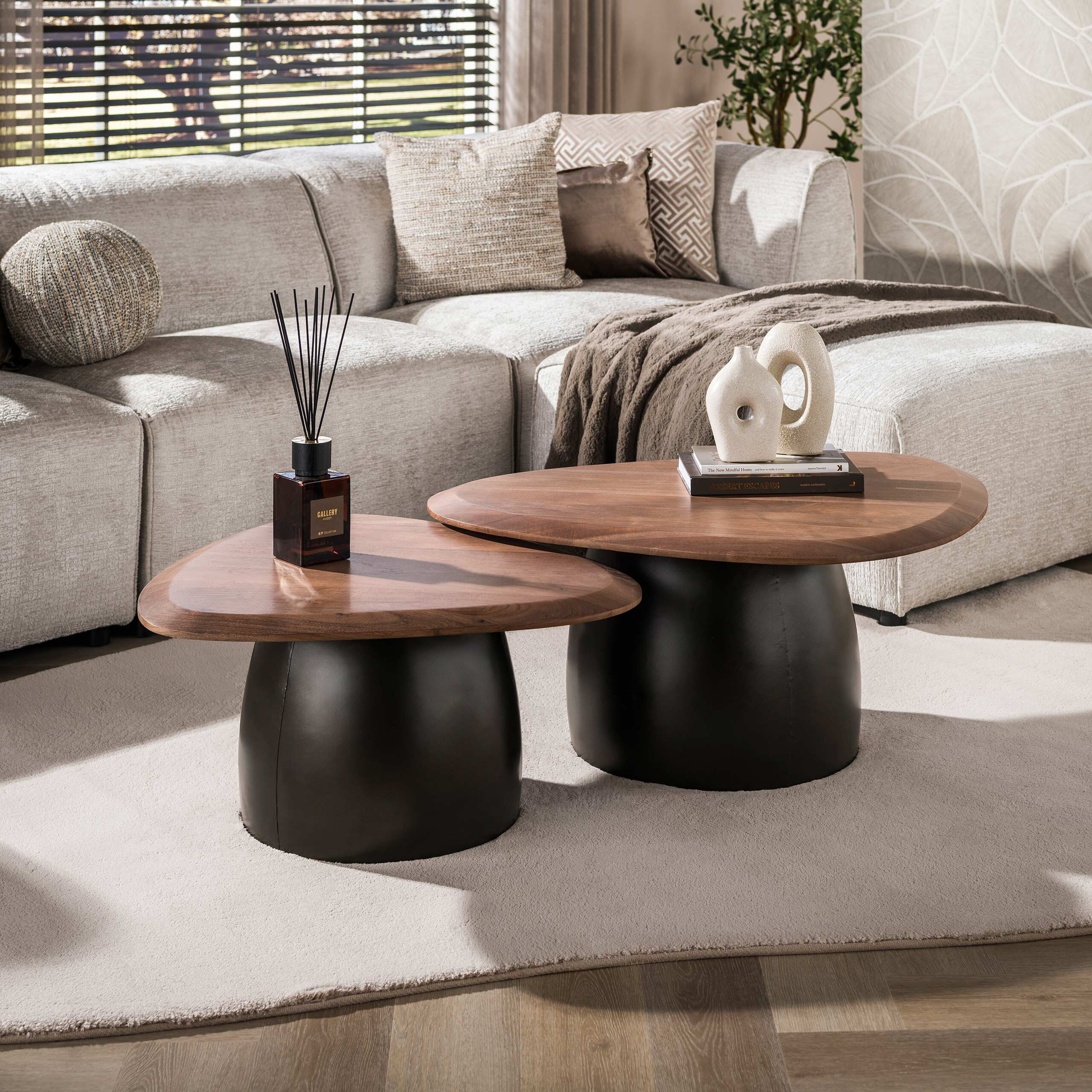 LifestyleFurn Organische Salontafel Junette Acaciahout