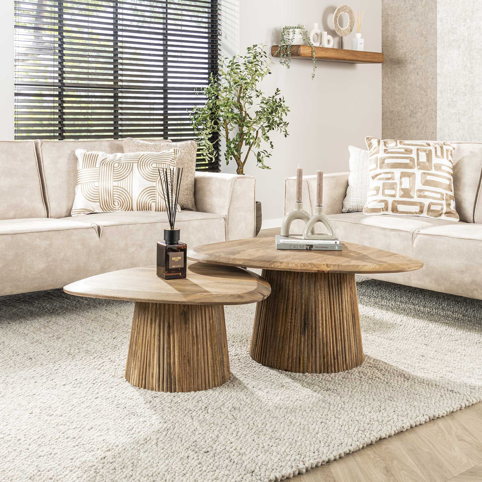 LifestyleFurn Organische Salontafel Sharmila Mangohout