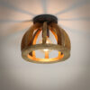 LifestyleFurn Plafondlamp Brenner Mangohout - Massief mango naturel | LifestyleFurn
