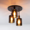 LifestyleFurn Plafondlamp Reema 3-lamps - Sienna Bruin | LifestyleFurn