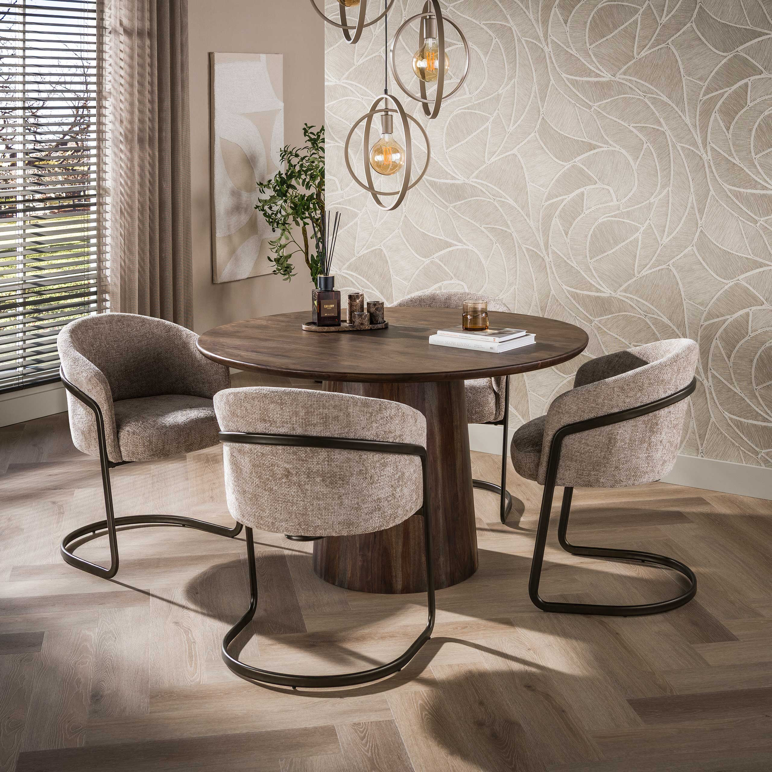 LifestyleFurn Ronde Eettafel Marlise Acaciahout