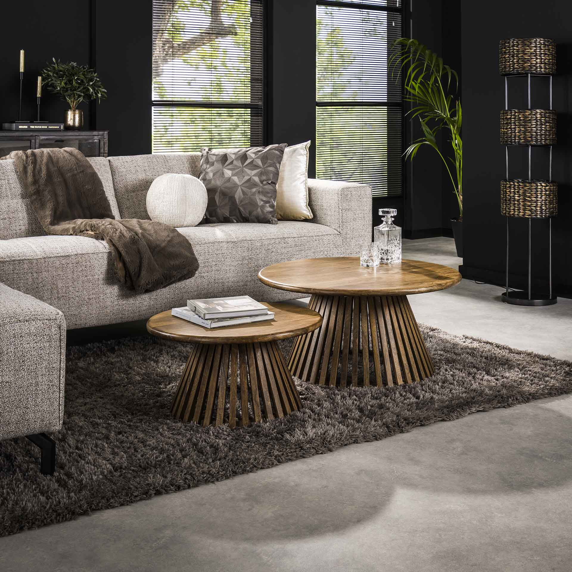 LifestyleFurn Salontafel Jean-Claude Set van 2 stuks