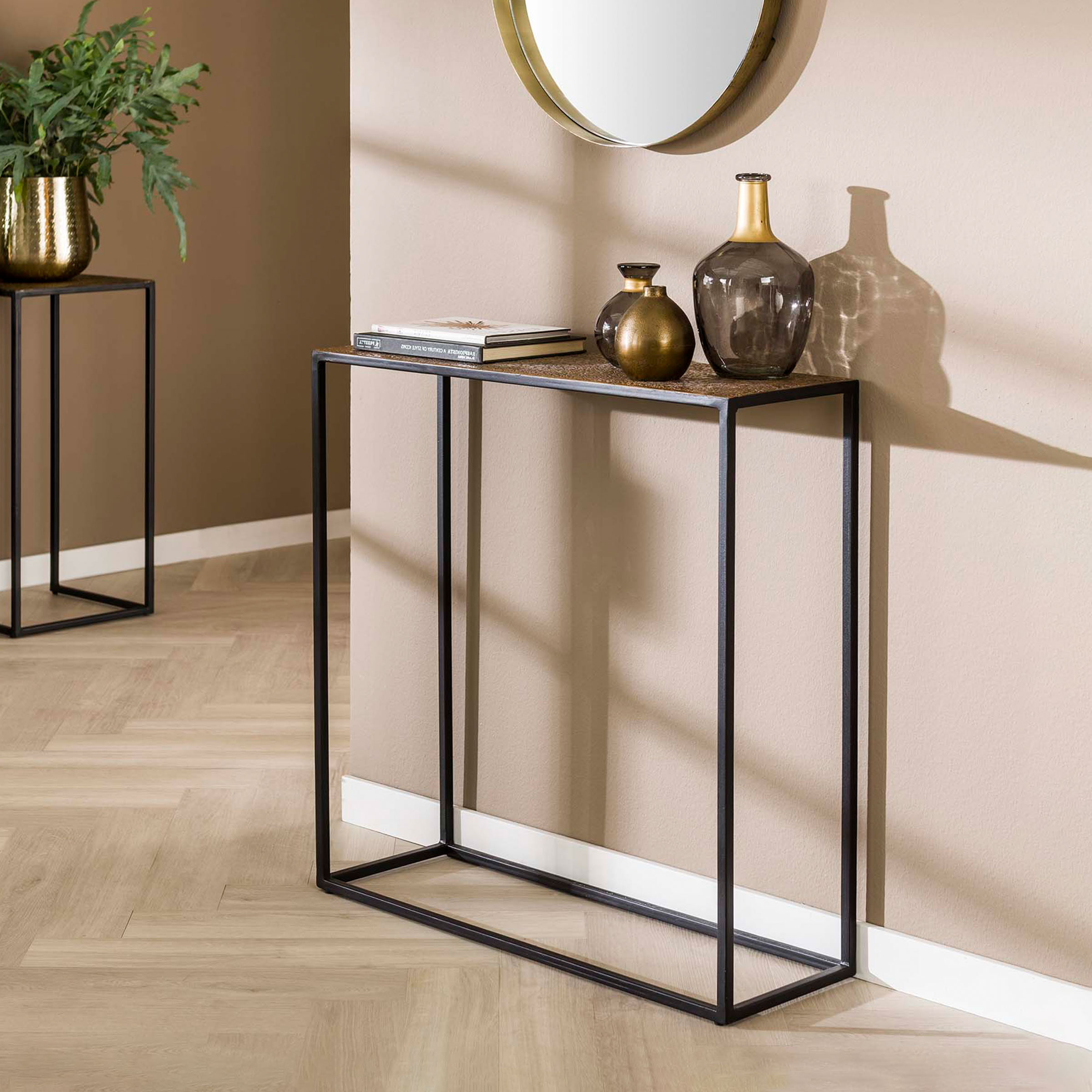 LifestyleFurn Sidetable Maciel 75cm - Antiek Brons | LifestyleFurn