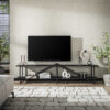 LifestyleFurn TV-meubel Jerrod Liquid metal