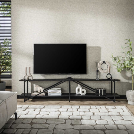 LifestyleFurn TV-meubel Jerrod Liquid metal