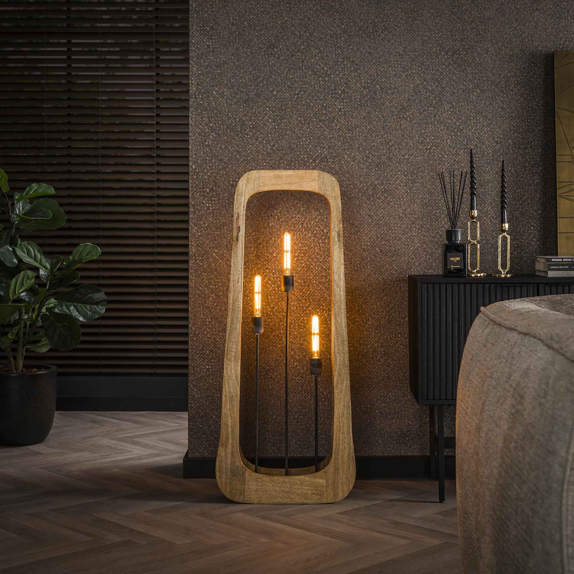 LifestyleFurn Vloerlamp Dain 120cm