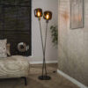 LifestyleFurn Vloerlamp Gill 2-lamps - Sienna brown | LifestyleFurn