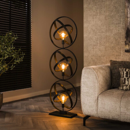 LifestyleFurn Vloerlamp Marshay 3-lamps