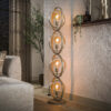 LifestyleFurn Vloerlamp Tricia 4-lamps - Beige | LifestyleFurn