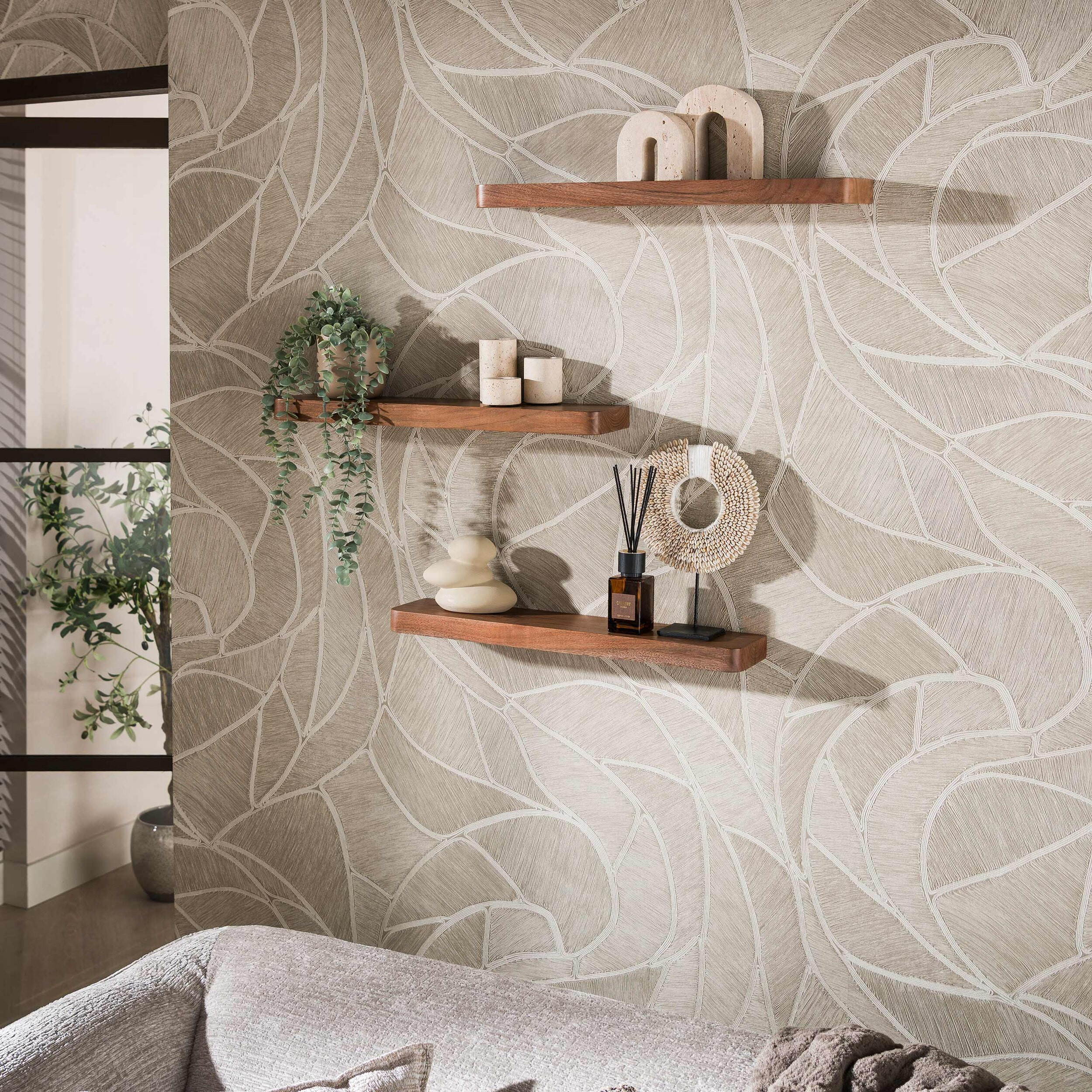 LifestyleFurn Wandplank Alania Aaciahout