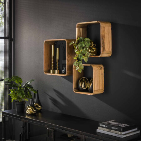 LifestyleFurn Wandplank Grover Acaciahout