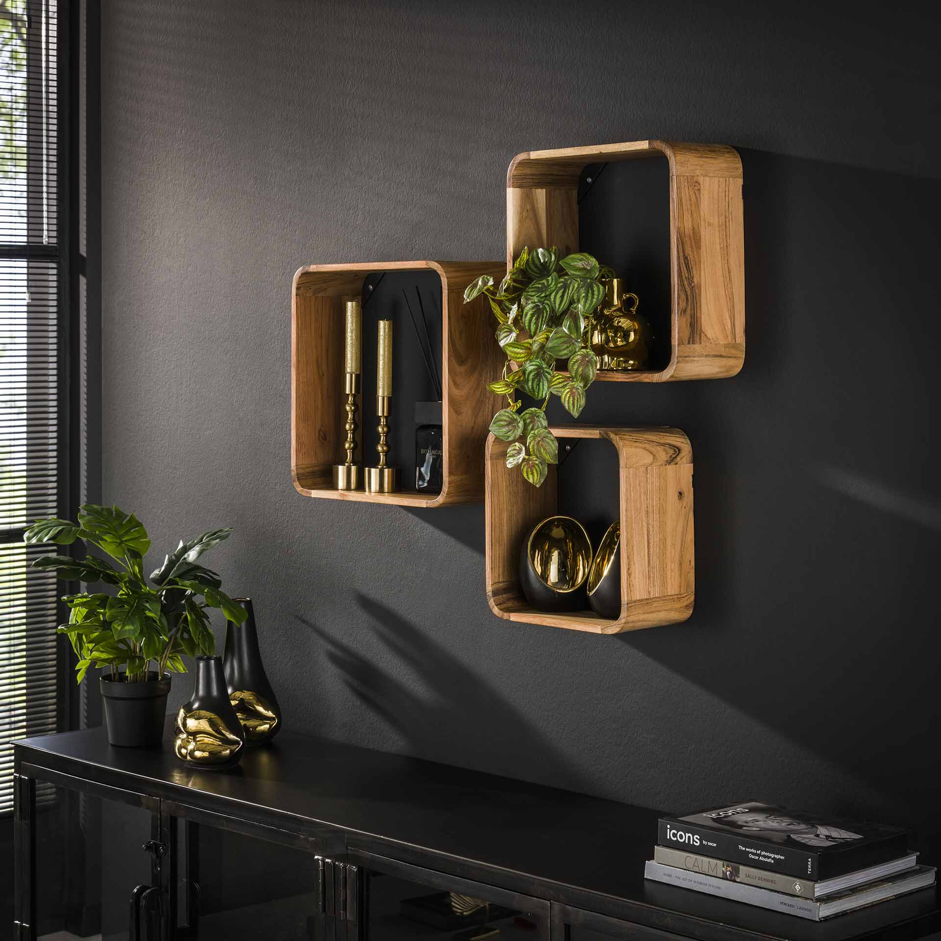 LifestyleFurn Wandplank Grover Acaciahout