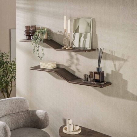 LifestyleFurn Wandplank Sadaf Teakhout