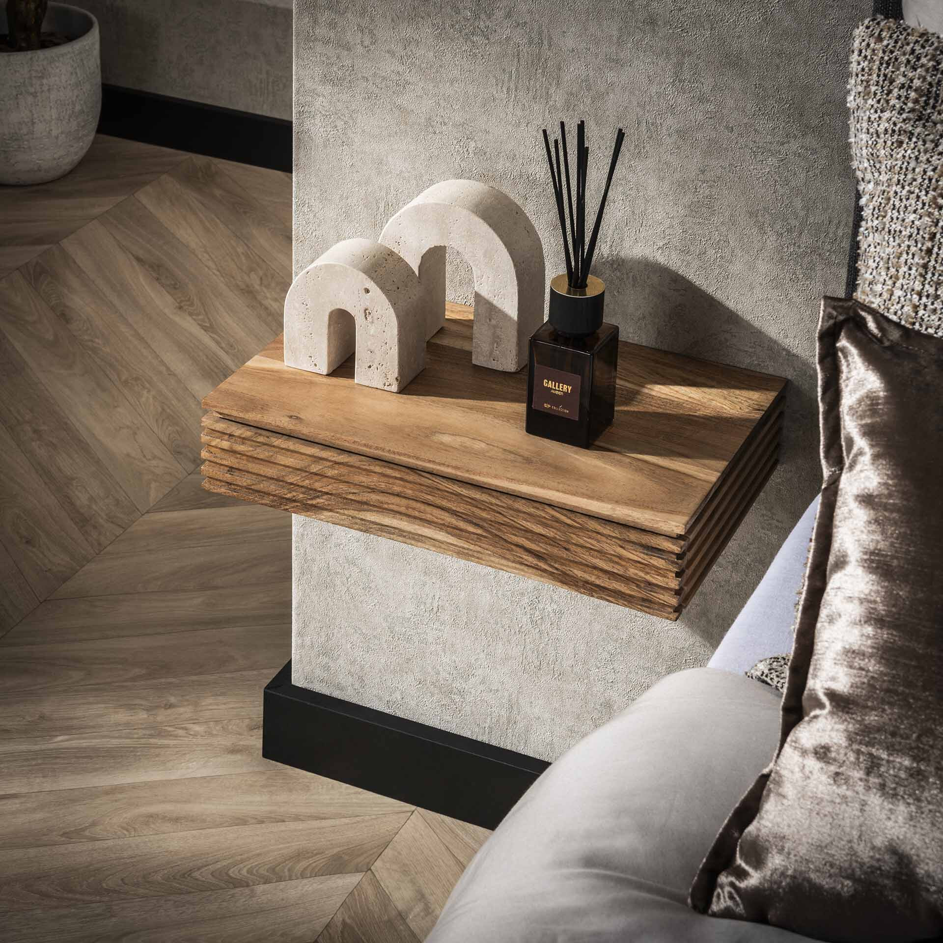 LifestyleFurn Zwevend Nachtkastje Tamia 40cm breed