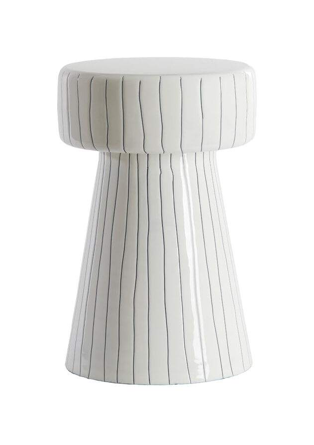 Light & Living Bijzettafel Dakwa 29cm - Wit/Zwart - Rond | Light & Living