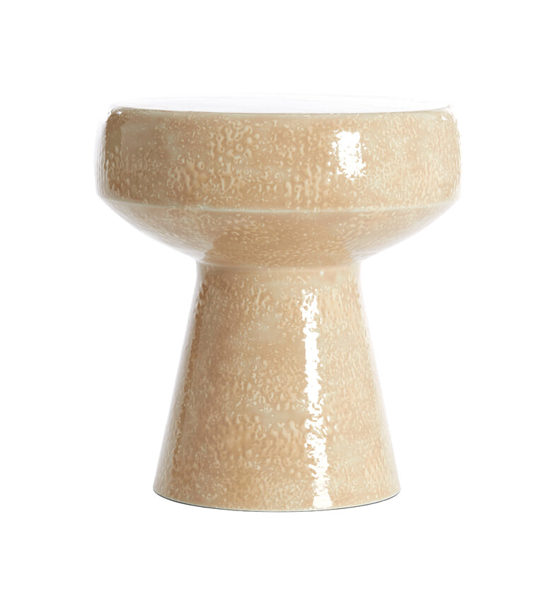 Light & Living Bijzettafel Dakwa Ø38cm - Zand - Rond | Light & Living